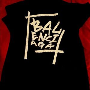 Balenciaga Graffiti Tee Black